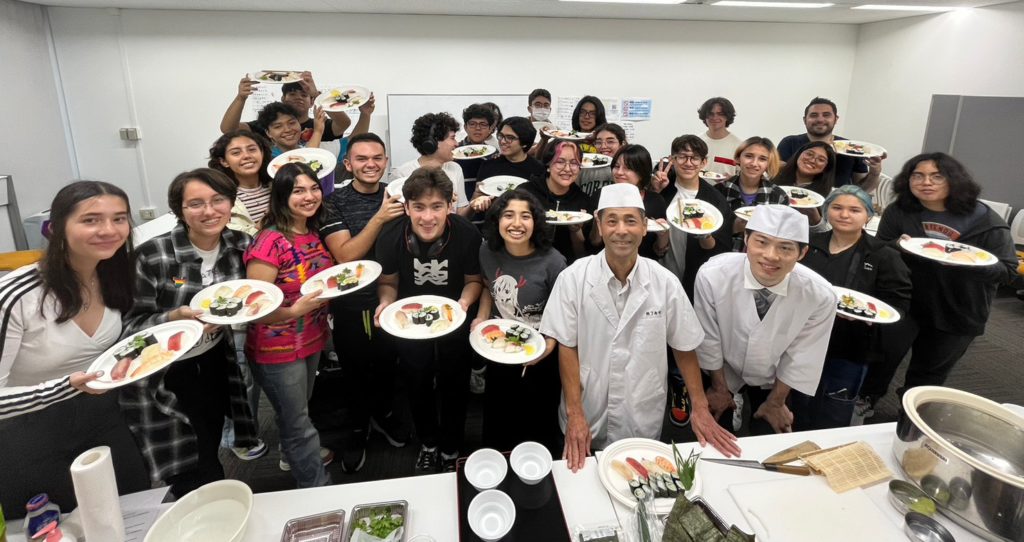 A fun sushi experience in Fukuoka, Japan.